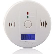Abcrital - Détecteur de monoxyde de carbone avec affichage led / capteur électronique, Détecteur d'alarme de monoxyde de carbone