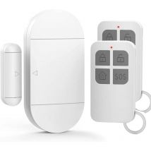 DéTecteur Ouverture Porte avec SirèNe Puissante De 130 DB, Alarme De Porte Et FenêTre sans Fil MagnéTique pour Portes, FenêTres Et Armoires, La