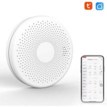 Naxunnn - Detector de humo y monóxido de carbono 2 en 1 para el hogar con wifi Tuya