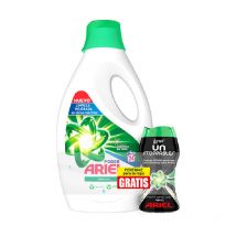 Ariel - Detergente líquido original 24 lavados + lenor perlas 140 ml