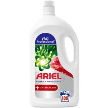 Professional Detergente Líquido Para Lavadora + Quitamanchas, 100 Lavados, 5l - Ariel