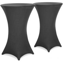 2x Bar Table Cover Diameter 60-65cm / 70-75cm / 80-85cm Colour Size Choice Stretch Fabric Cocktail Spandex Wedding Banquets Birthday bbq Party Set of