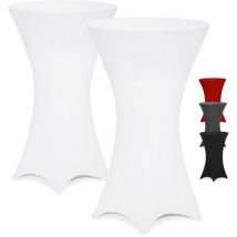 Detex - 2x Fundas Elásticas para Mesas de Altas de Bar ø 60-65 / 70-75 / 80-85 cm Colores a elegir Mantel Elástico Mesas de Bistró Cóctel Set de 2