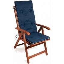 DETEX Auflagen Hochlehner 6er Set Wasserabweisend Form Stabil Befestigungsbänder Garten Stuhl Sitzauflage Stuhlkissen Polsterauflage 75 cm