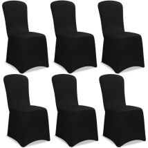 DETEX Chair Covers Set of 6 Stretch Slipcovers for High-Back Dining Chairs OEKO-TEX Certified Washable & Reusable Ideal for Christmas, Weddings,