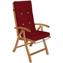 Detex - Juego de 6 Cojines 'Vanamo' para asientos de respaldo alto Set de almohadillas para sillas - Varios colores Rojo