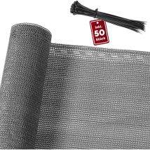 Detex Pantalla De Privacidad Para Balcón Red De Sombra Con 50 Bridas Cortavientos 1x10m/1,2x10m/1,4x10m Anthrazit 1.2x10m (de)