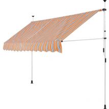 DETEX Tenda da balcone 150-400cm tenda da sole 350cm (de), Arancione/Nero/Bianco