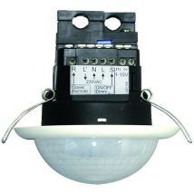 PD4-M-DIM-C-FP détecteur de présence couloir 2x 10 m dans l'axe faux plafond luxomat 92217