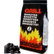 Bbq Charcoal Briquettes Long Lasting Burn Time Easy To Light Coal Low Smoke Barbecue Oven Fuel Restaurant Grade Premium Grill Cooking 6-27kg 3kg Bags