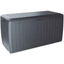 Prosperplast - casaria 290L Outdoor Garden Storage Box Weather & uv Resistant Easy Assembly Secure Lid 6 Rollers Ideal for Cushions & Accessories