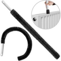 Monzana - Deuba Radiator Brush Long Flexible Cleaner Soft Bristles 84cm Cleaning Narrow Gaps Corners Duster Wood Handle Multipurpose