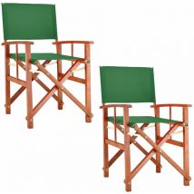 Deuba Sedia da giardino Cannes fsc Foreste correttamente gestite legno di eucalipto sedie pieghevoli da regista balcone terrazza 2x verde