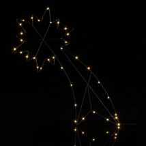 Casaria Luci a led Decorative Vari Motivi Addobo Natalizio per Finestre Interni & Esterni IP44 con Timer a Batteria Cervo Stellina Deco Stella