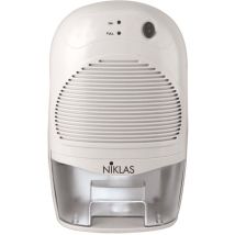 Déshumidificateur NIKLAS – 65W – 600ml/24h – Silencieux 40dB – 1,5L – Technologie Peltier – 23x18xH36 cm