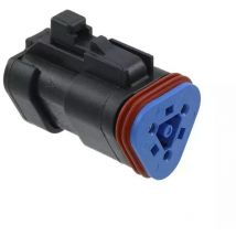 Deutsch - Negro automotriz del asm del enchufe del dt del conector 3P de DT06-3S-EP10