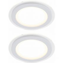 Paulmann - Set de 2 spots encastrables led design 7,5 w spot applique murale plafonnier blanc 927.05