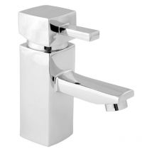 Deva - Rubic Mono Basin Mixer Tap with Press Top Waste - Chrome