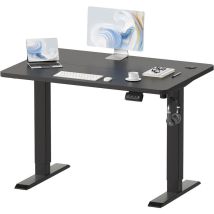 Devoko - 100 X 60 Cm Höhenverstellbarer Stehtisch, Sitz-steh-bürotisch, Computertisch Mit Memory-funktion, Stabiler Metallrahmen, Leiser Betrieb, 