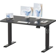 Devoko 120 X 60 Cm Höhenverstellbarer Stehtisch, Sitz-steh-bürotisch, Computertisch Mit Memory-funktion, Stabiler Metallrahmen, Leiser Betrieb, 