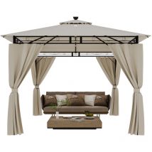 Devoko - Tonnelle de Jardin Pop Up Imperméable, Tonnelle de Jardin, Protection Solaire Festive, Protection uv 50+, Tonnelle de Toit Double Étanche