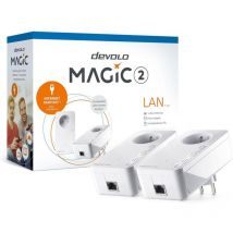 Devolo - Magic 2 lan - Kit de démarrage - Pack de 2 adaptateurs cpl 2400 Mbps avec port Gigabit Ethernet