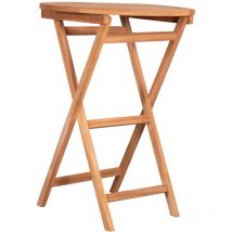 Devries Stehtisch ""woodie"" Aus Teakholz Gartentisch Rund Klappbar Ø 80 X 110 Cm