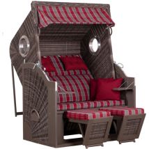 Devries Strandkorb Pure Cliff Xl Sun Pe Des. 472 St. Grey 130 X 80 X 160 Cm