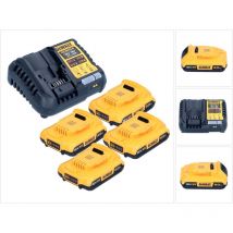 Dcb 1104 D4 Akku Starter Set 12 v / 18 v 4x Akku 2,0 Ah + dcb 1104 Ladegerät - Dewalt