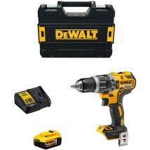 Perceuse à percussion 18V Dewalt 1 batterie Li-Ion 5Ah + chargeur + coffret Tstak - DCD796P1