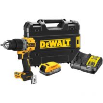 Outillage - Perceuse aku 18V à percussion, 1x batterie 1,7 Ah powerstack, chargeur DCD805E1T - Dewalt