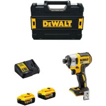 Dewalt - Visseuse à chocs 18V 2 batteries Li-Ion 5Ah + chargeur + coffret Tstak - DCF887P2