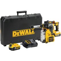 Marteau combiné sans fil DCH275P2 Dewalt 18V avec aspiration 2x 5,0 Ah et chargeur en tstak