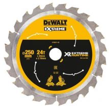Banyo - Dewalt DT99571-QZ Extreme Runtime FlexVolt Mitre Saw Blade 250mm 24 Tooth DCS727