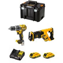 Dewalt - Kit DWK205 (DCD796 DCS367 2 x 2,0 Ah DCB107 tstak vi)