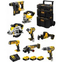 Kit DWK804 (DCD796 + DCH273 + DCG405 + DCF887 + DCS331 + DCS369 + DCS391 + DCL050 + 3 x 5,0 Ah + DCB115 + 3en1 Caddy) - Dewalt