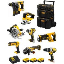 Dewalt - Kit DWK805 (DCD996 DCH273 DCG405 DCF887 DCS334 DCS367 DCS570 DCL050 3 x 5,0 Ah DCB115 Caddy 3en1)