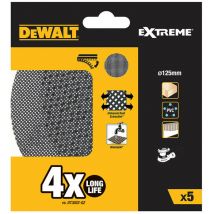S.of. pack 5 grilles a poncer ø125mm grain : 60 pour ponceuses rotoorbitales dtm8560-qz Dewalt