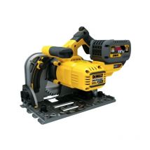 Scie circulaire plongeante DEWALT 54V XR FLEXVOLT - 2 batteries 54V 6.0Ah, chargeur, coffret - DCS520T2