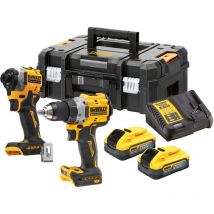 Dewalt - Batteria combinata DCK2051H2T- DCD800 + DCF850, 2x 5.0Ah Powerstack + caricatore