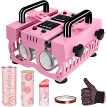 Dewin - 11-30oz Doppia Stazione Pressa per Tazza 1000W Fai da Te Tazza Sublimazione Pressa di Calore eu 220V