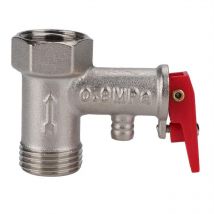 1/2 '0.8mpa Filettatura Maschio x Femmina bsp Valvola limitatrice di pressione di sicurezza per scaldabagno elettrico in ottone - Dewin