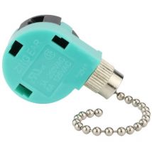 Dewin - 2pcs Ceiling Fan Switch 3 Speed 4 Wire ZE-268S6 Zipper Switch Control Replace Control Switch