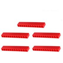 5pcs 12 Holes Bit Storage Strip Screwdriver Hex Shank Card Holder Wind Head Soft Rubber Strips - Dewin