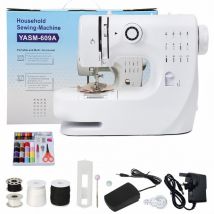 DEWIN-609A sewing machine (English regulations)+medium -sized white -bottom pattern needle wire bag
