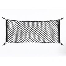 Dewin - 90x40 cm Nylon Plastique Noir Sac de Rangement de Voiture Camion arrière Net Organisateur de Bagages Crochet Pochette
