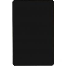 Dewin - Aluminium-Visitenkarte, 50 Stück, leere Visitenkarten, 0,22 mm Aluminium-Visitenkarte für DIY-Büro-Geschenk (schwarz)