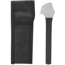 Cutter Coltello per raschiare la pelle Acciaio al manganese ad alto contenuto di coltello in pelle nera - Dewin