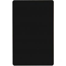Dewin - Carte de Visite en Aluminium 50pcs Cartes de Visite Vierges 0,22 mm Carte de Visite en Aluminium pour Cadeau de Bureau diy (Noir)