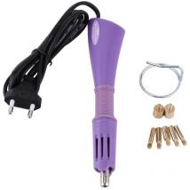DEWIN Chauffage Rapide Hot Fix Baguette Applicateur de Strass Outils d'embellissement 110-240 V Prise UE Violet